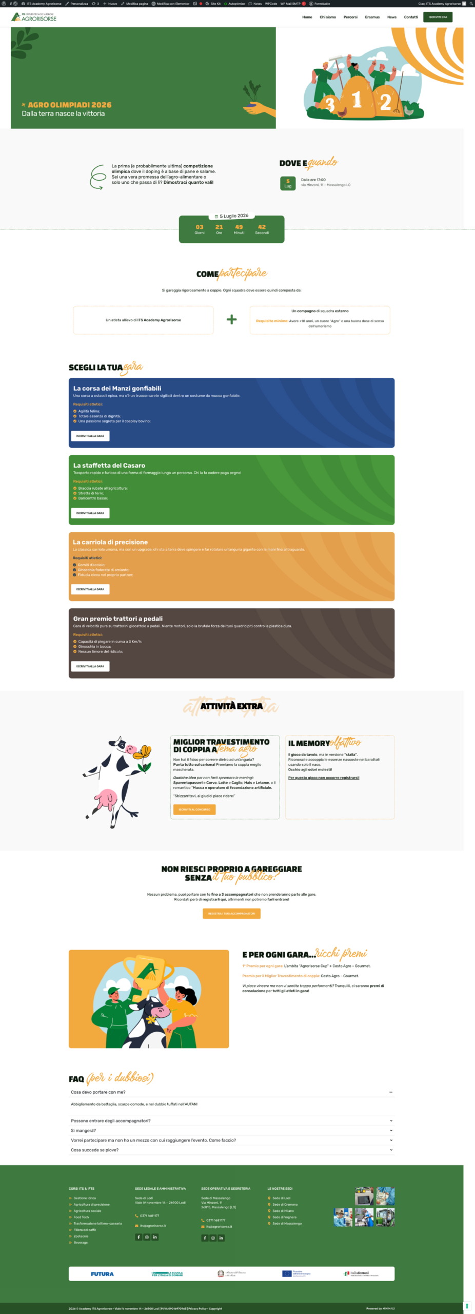 Landing page agrorisorse